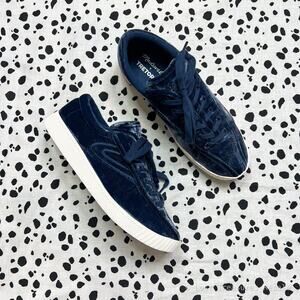 Tretorn x Madewell | Nylite 16 Plus Blue Velvet Casual Platform Sneakers US 8.5